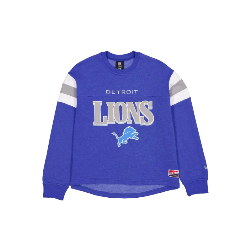 Detroit Lions Throwback Women's Crewneck sold by New Era