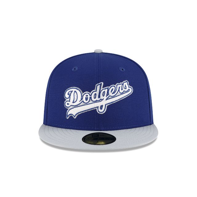 Just Caps Gray Visor Los Angeles Dodgers 59FIFTY Fitted Hat sold by New Era product image thumbnail 2