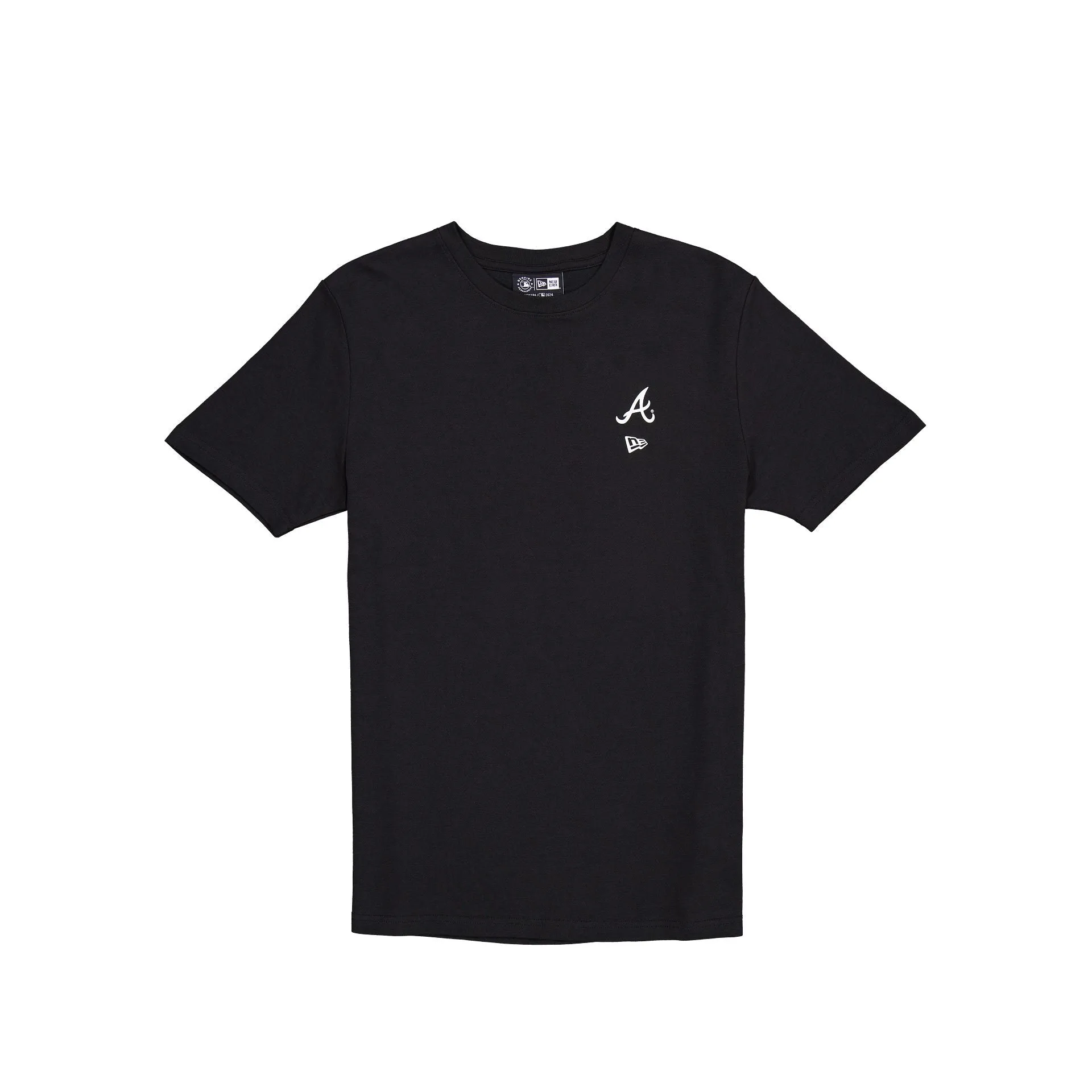Atlanta Braves Logo Essentials Black T-Shirt sold by New Era