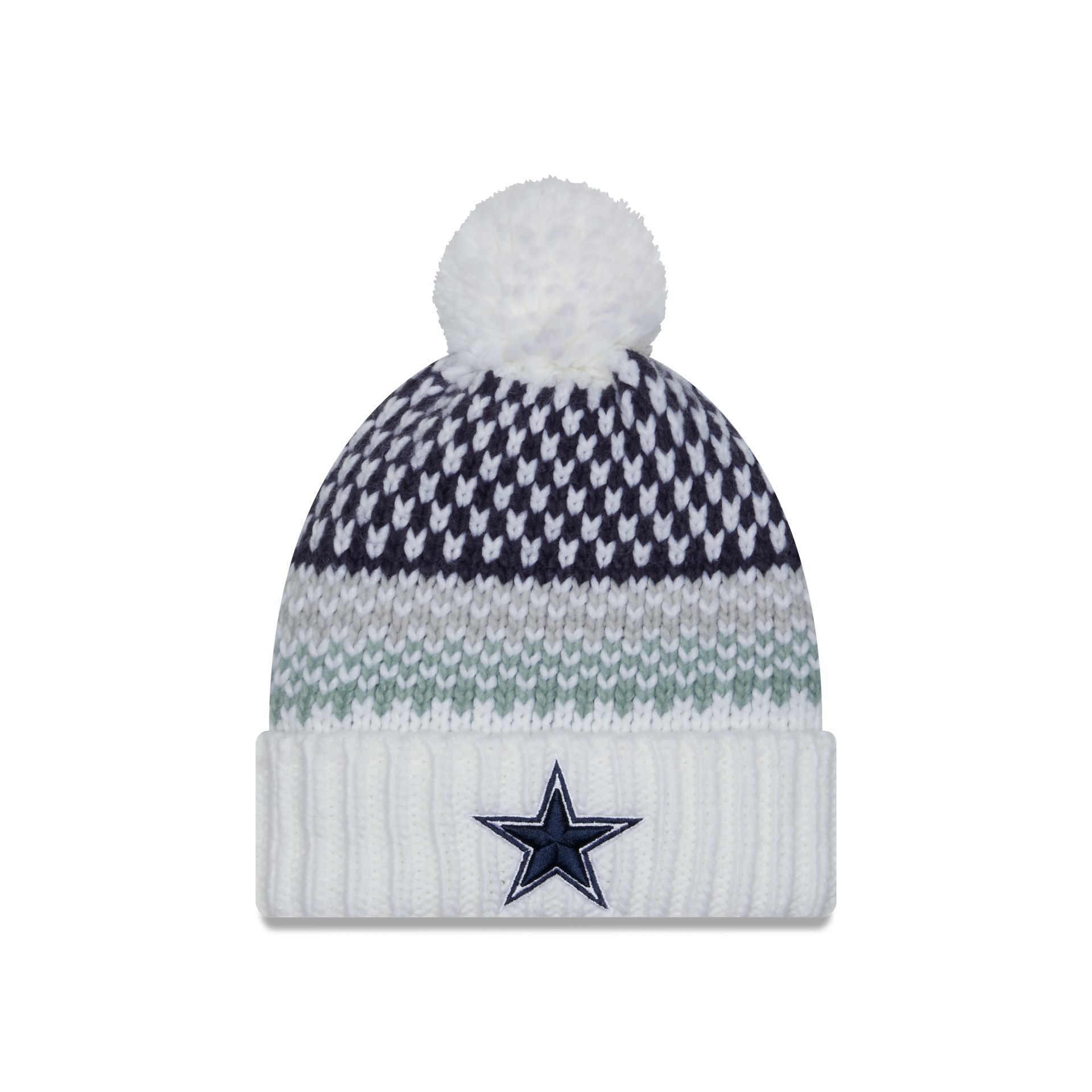 Dallas Cowboys 2023 Cold Weather Women's Pom Knit Hat sold by New Era