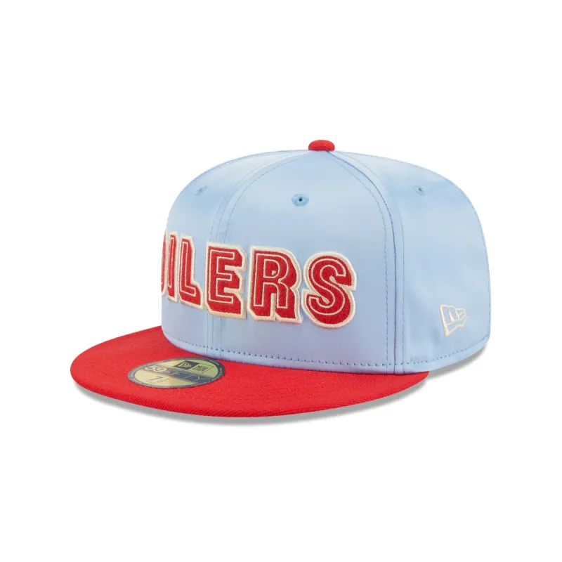 Oilers Satin 59FIFTY Fitted Hat sold by New Era