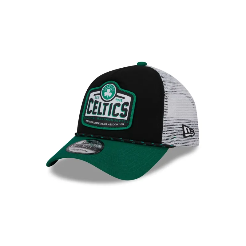 Boston Celtics 2024 Rally Drive 9FORTY A-Frame Trucker Hat sold by New Era