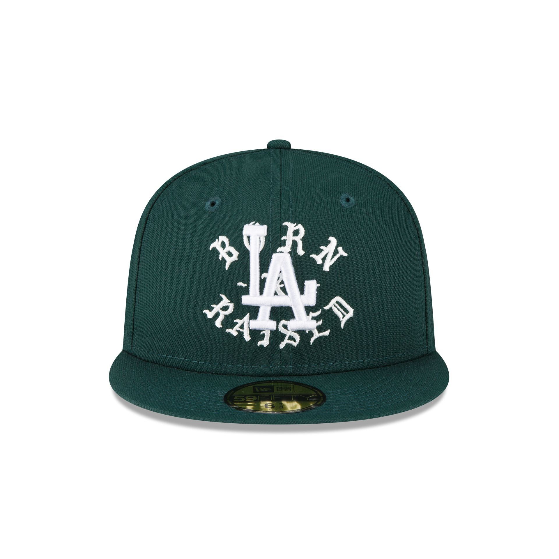 Born X Raised Los Angeles Dodgers 50th Anniversary Green 59FIFTY Fitted Hat sold by New Era product image thumbnail 2