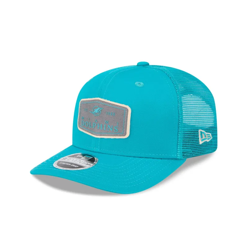 Miami Dolphins Labeled 9SEVENTY Stretch-Snap Hat sold by New Era