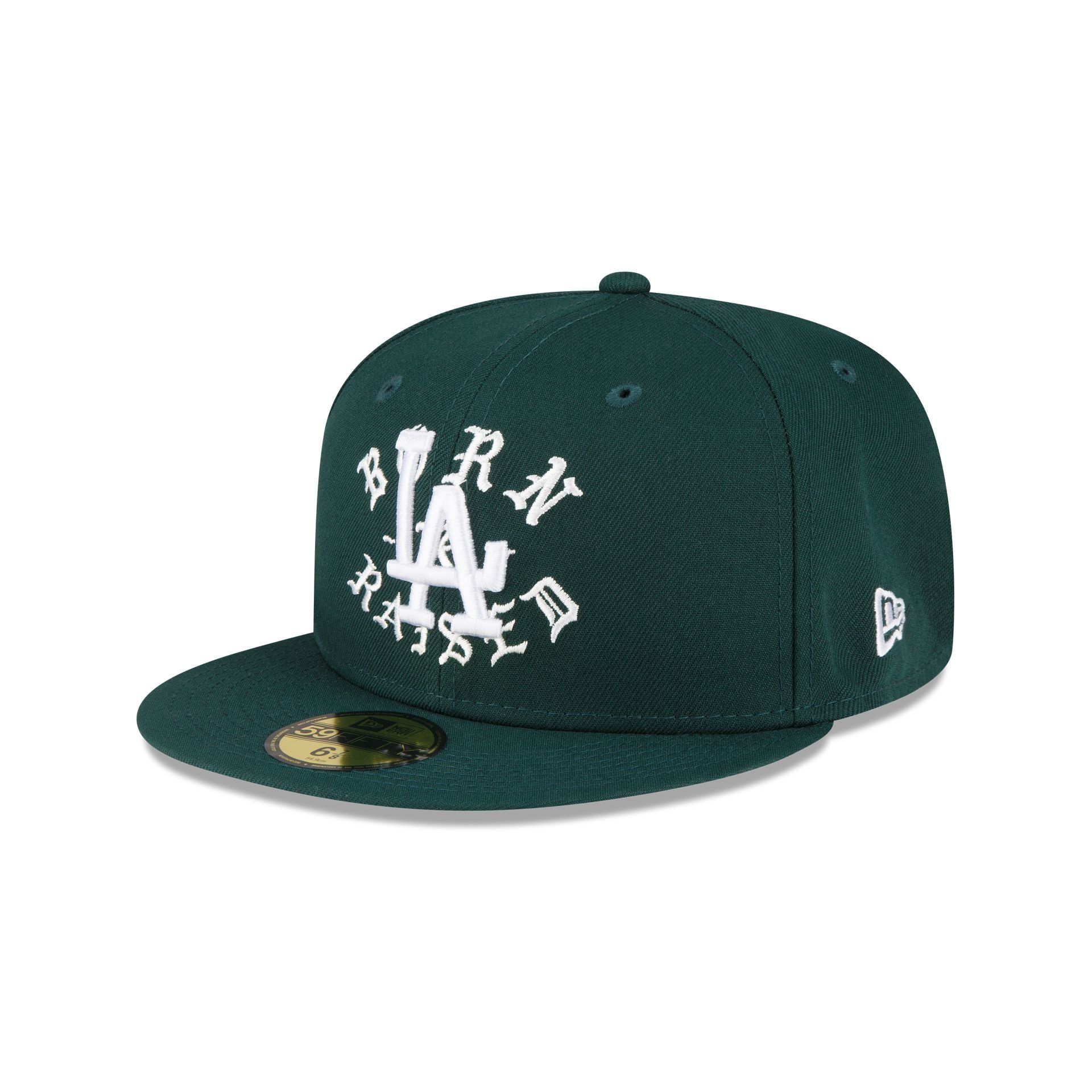 Born X Raised Los Angeles Dodgers 50th Anniversary Green 59FIFTY Fitted Hat sold by New Era product image thumbnail 3
