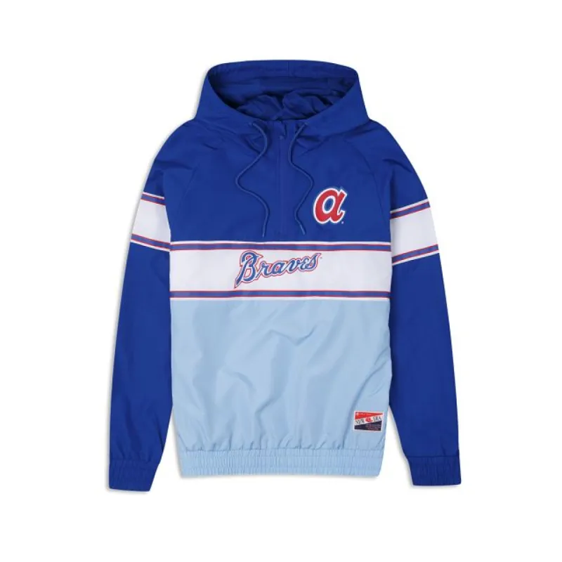 Atlanta Braves Throwback Pullover Jacket sold by New Era