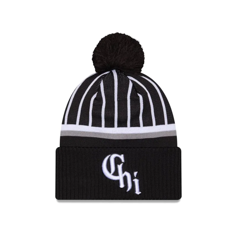 Chicago White Sox City Connect Pom Knit Hat sold by New Era