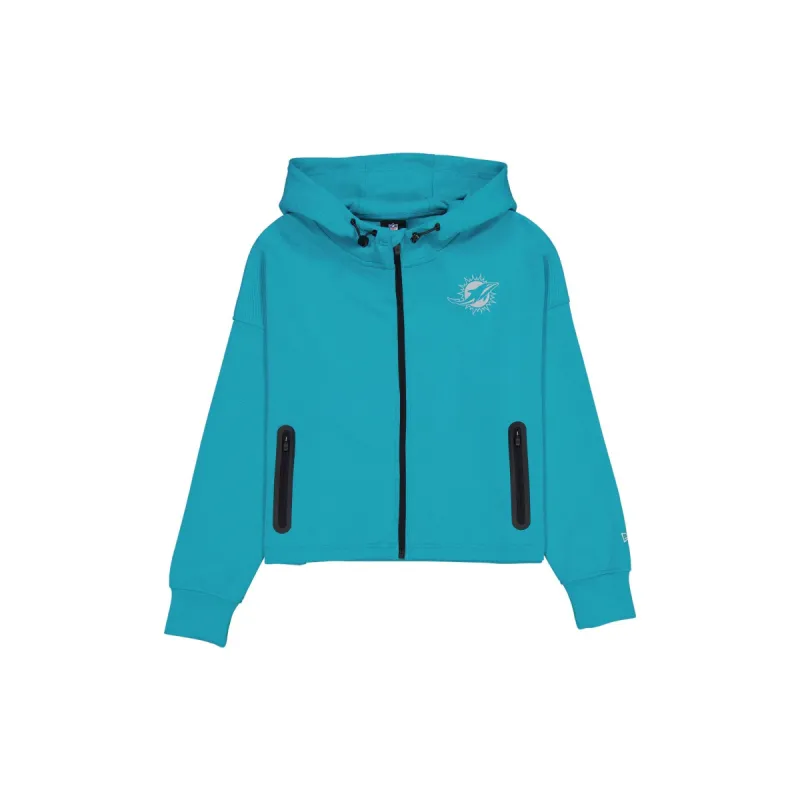 Miami Dolphins Active Women's Full-Zip Hoodie made by New Era