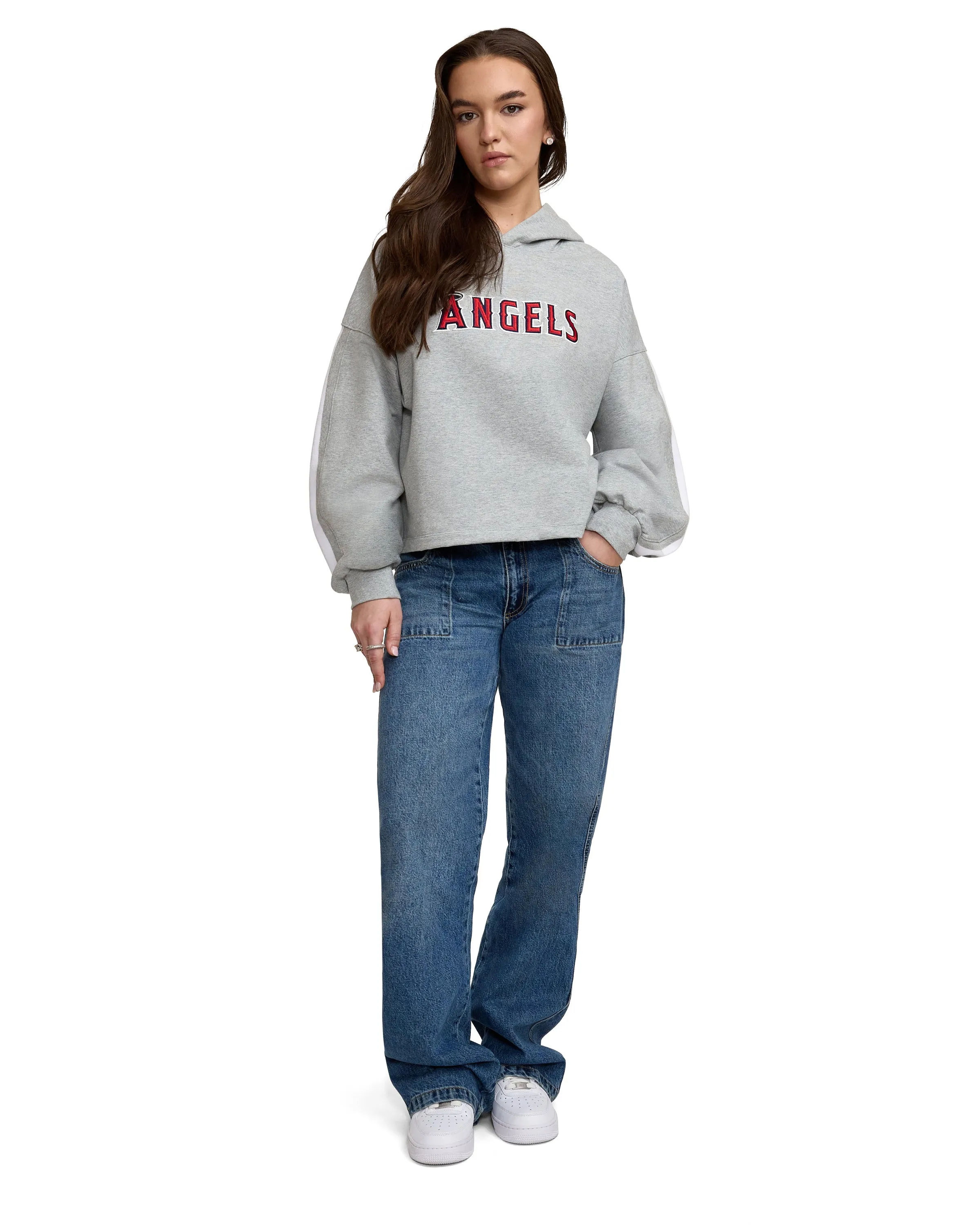 New York Mets Gray Logo Select Women's Hoodie sold by New Era product image thumbnail 5