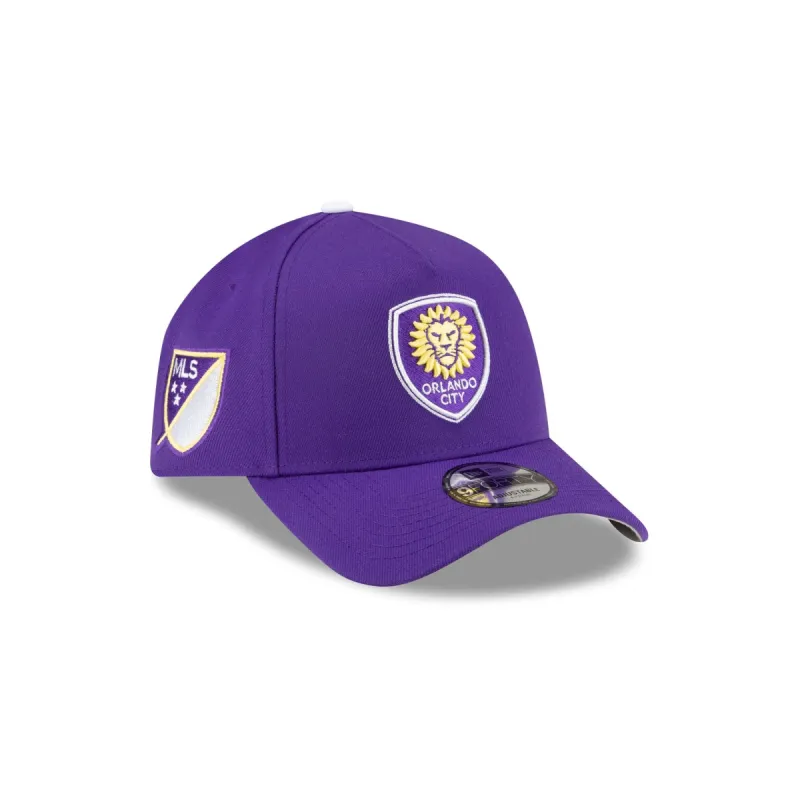Orlando City SC 2024 MLS Kickoff 9FORTY A-Frame Snapback Hat sold by New Era