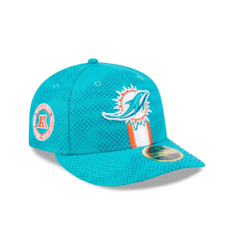 Miami Dolphins 2024 Sideline Low Profile 59FIFTY Fitted Hat sold by New Era