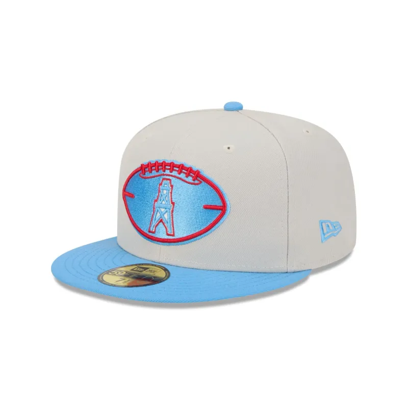 NFL Oilers 2024 Historic Sideline 59FIFTY Fitted Hat sold by New Era