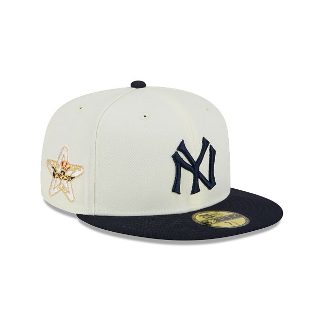 New York Yankees Throwback White 59FIFTY Fitted Hat sold by New Era