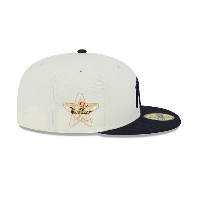 New York Yankees Throwback White 59FIFTY Fitted Hat sold by New Era product image thumbnail 4