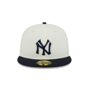 New York Yankees Throwback White 59FIFTY Fitted Hat sold by New Era