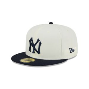 New York Yankees Throwback White 59FIFTY Fitted Hat sold by New Era