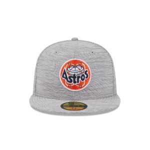 Houston Astros 2023 Clubhouse Gray 59FIFTY Fitted Hat sold by New Era