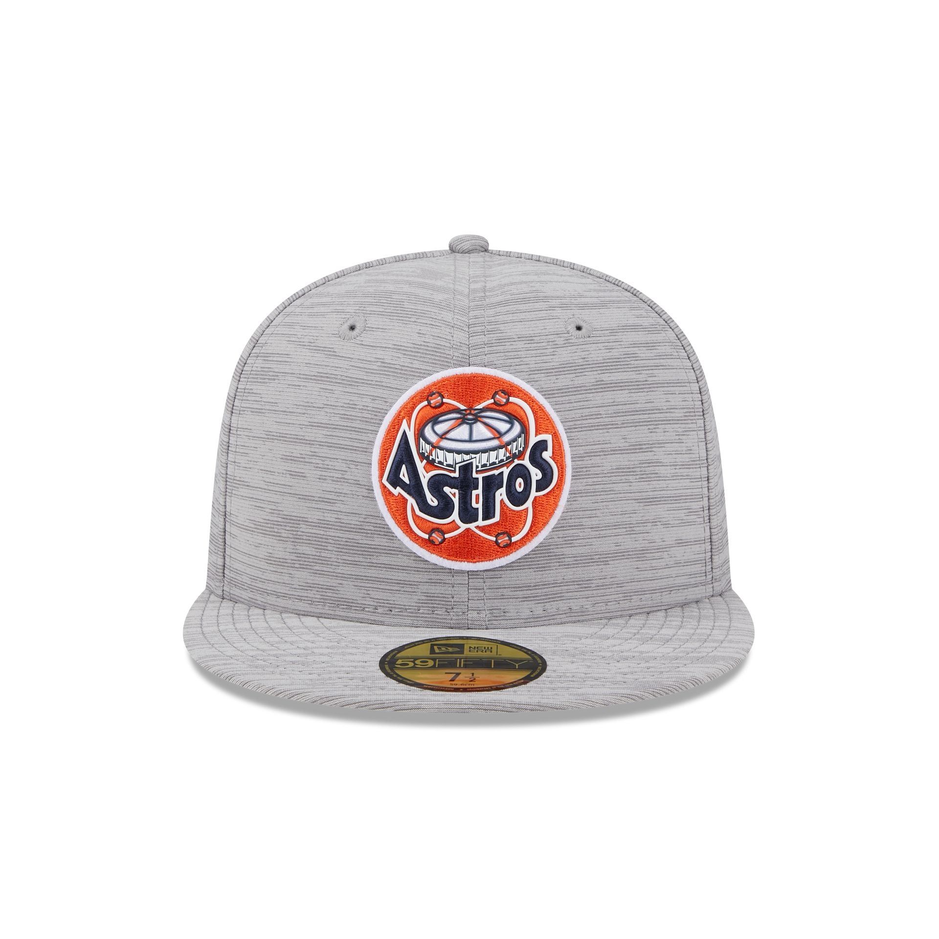 Houston Astros 2023 Clubhouse Gray 59FIFTY Fitted Hat sold by New Era product image thumbnail 2