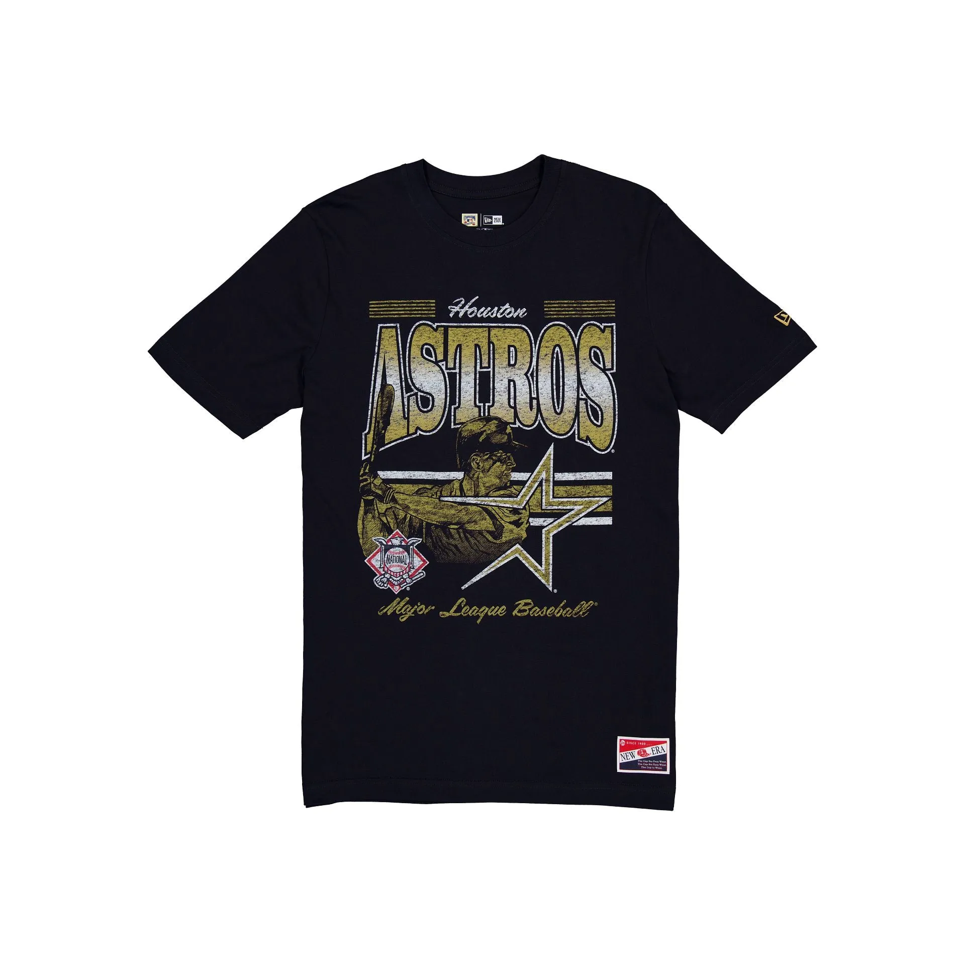 Houston Astros Throwback Distress T-Shirt sold by New Era