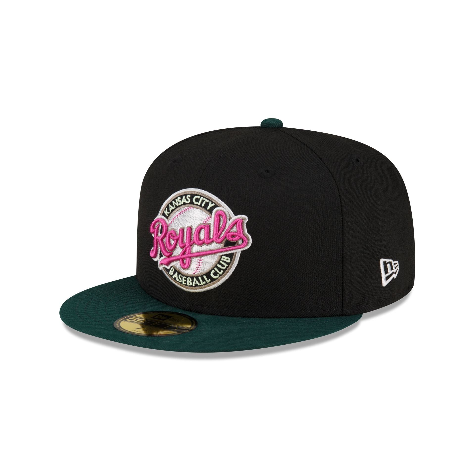 Just Caps Black Crown Kansas City Royals 59FIFTY Fitted Hat sold by New Era product image thumbnail 3