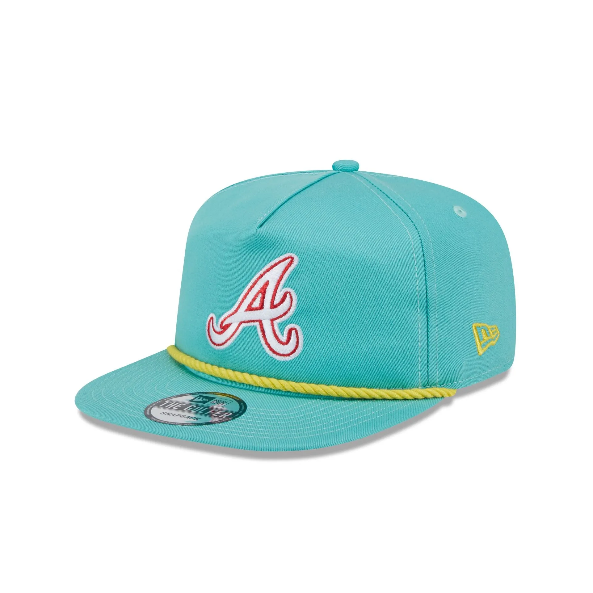 Atlanta Braves Clear Mint Golfer Hat sold by New Era