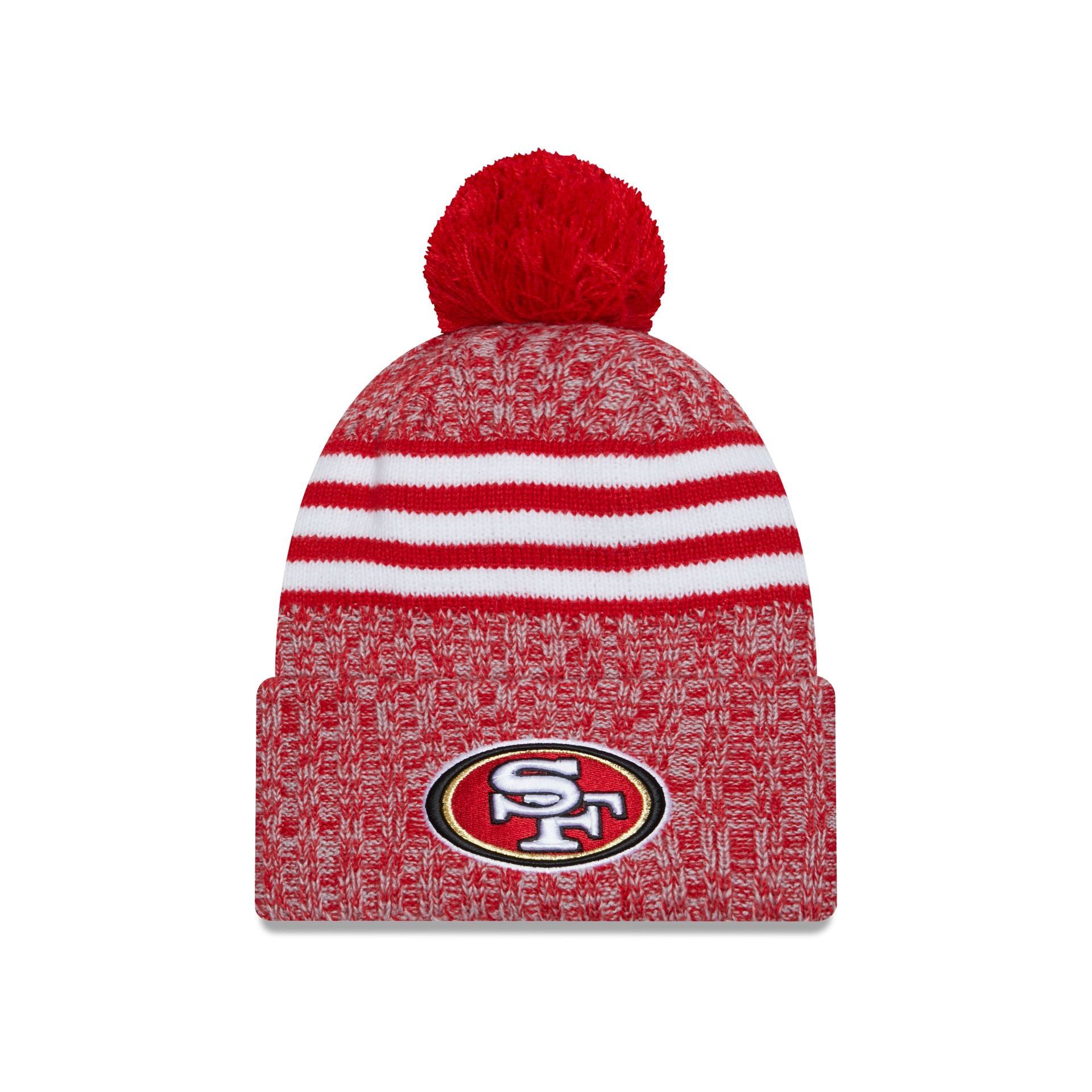 San Francisco 49ers 2023 Cold Weather Pom Knit sold by New Era