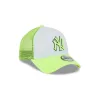 New York Yankees Hi Vis Doodle 9FORTY A-Frame Trucker Hat sold by New Era