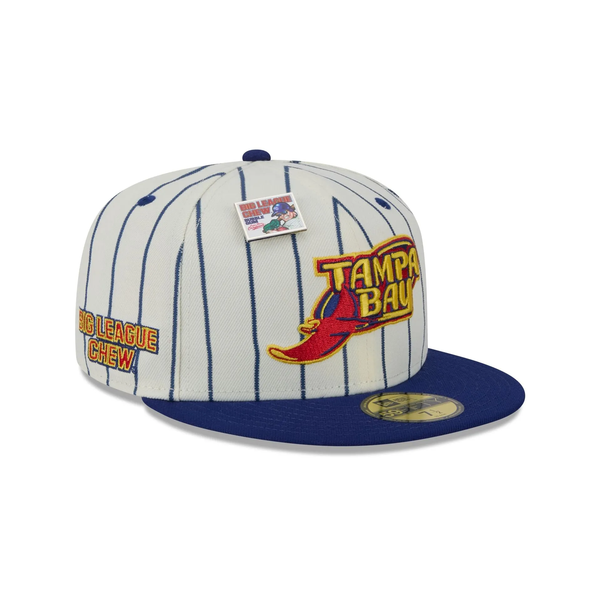 Big League Chew X Tampa Bay Rays Pinstripe 59FIFTY Fitted Hat sold by New Era