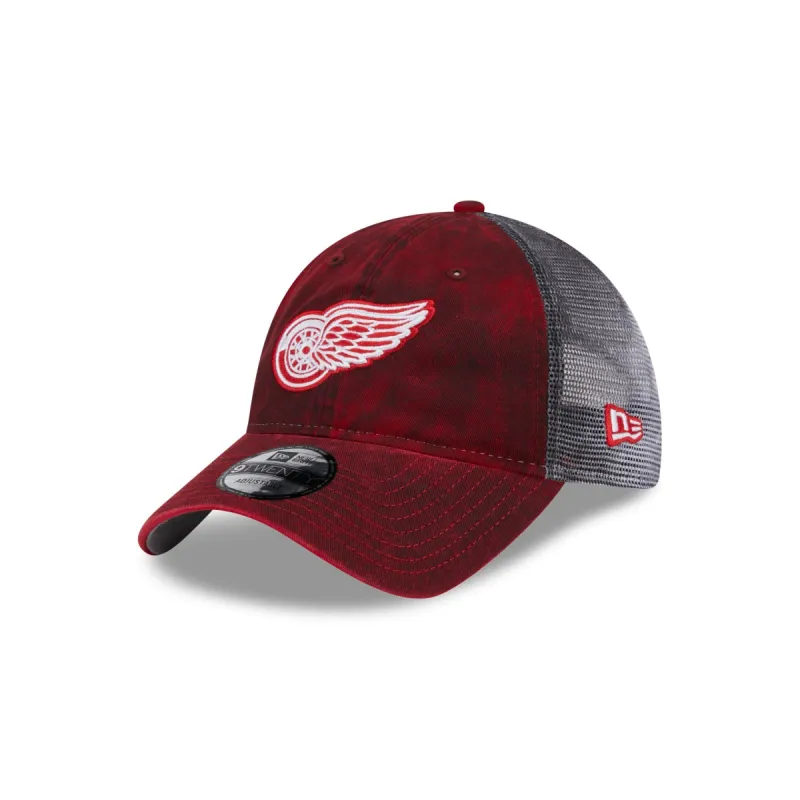 Detroit Red Wings Slick 9TWENTY Trucker Hat sold by New Era