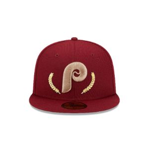 Philadelphia Phillies Gold Leaf 59FIFTY Fitted Hat sold by New Era