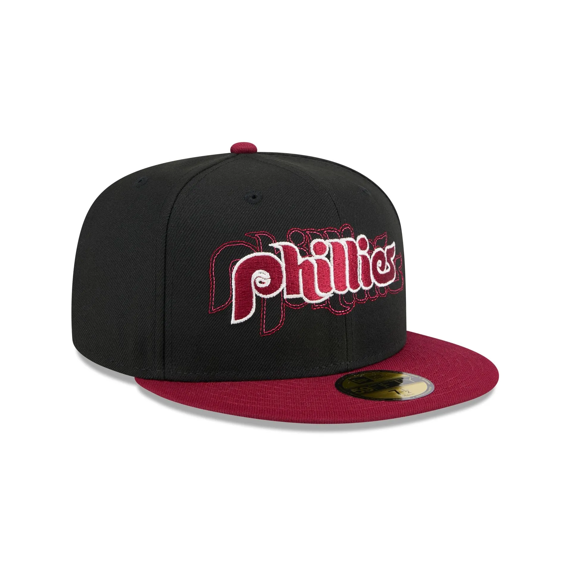 Philadelphia Phillies Shadow Stitch 59FIFTY Fitted Hat sold by New Era product image thumbnail 3