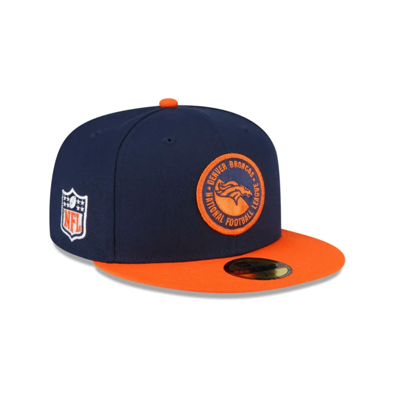 Denver Broncos 2023 Sideline Team Patch 59FIFTY Fitted Hat sold by New Era