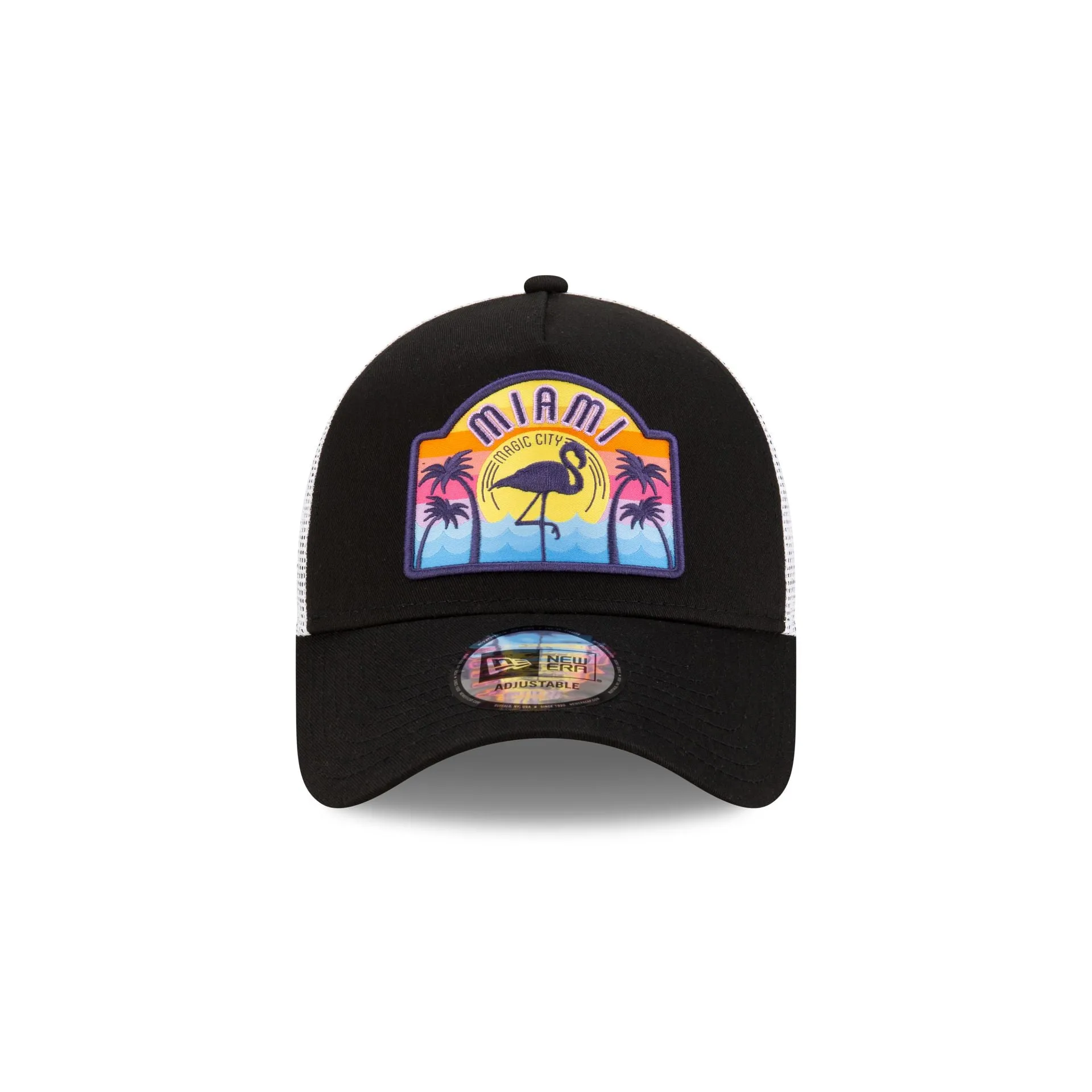 New Era Miami Black 9FORTY A-Frame Snapback Hat sold by New Era product image thumbnail 2