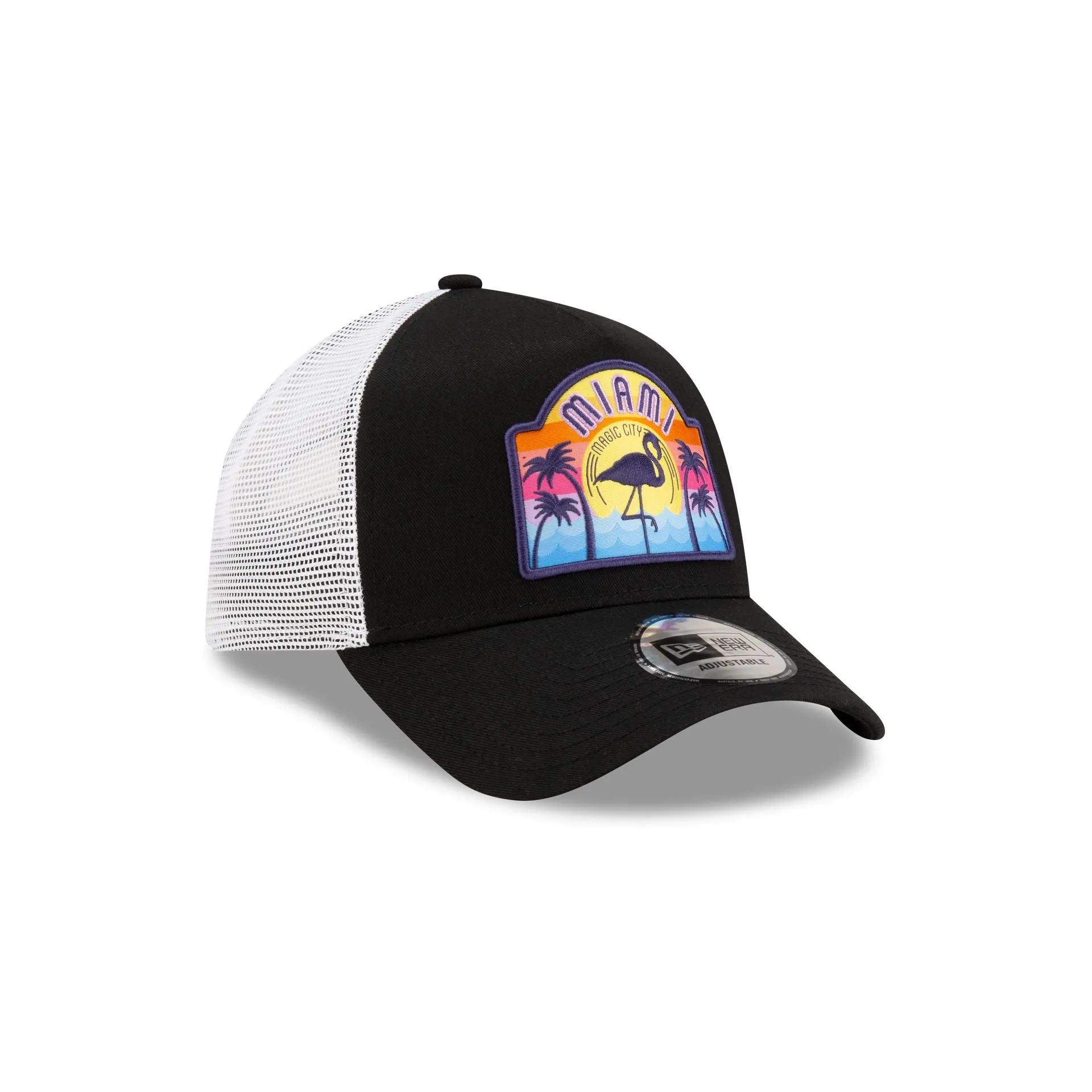New Era Miami Black 9FORTY A-Frame Snapback Hat sold by New Era product image thumbnail 3