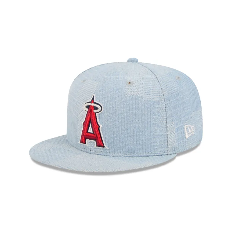 Los Angeles Angels Denim Patchwork 9FIFTY Snapback Hat sold by New Era