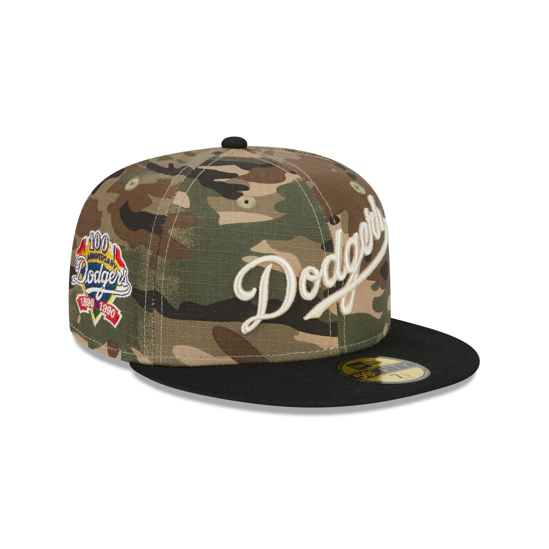 Los Angeles Dodgers Camo Crown 59FIFTY Fitted Hat sold by New Era