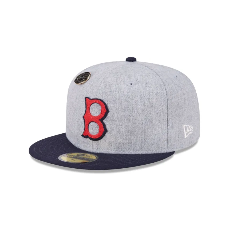 Boston Red Sox 70th Anniversary Gray 59FIFTY Fitted Hat sold by New Era
