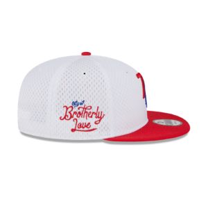 Philadelphia 76ers Mesh Crown 9FIFTY Snapback Hat sold by New Era