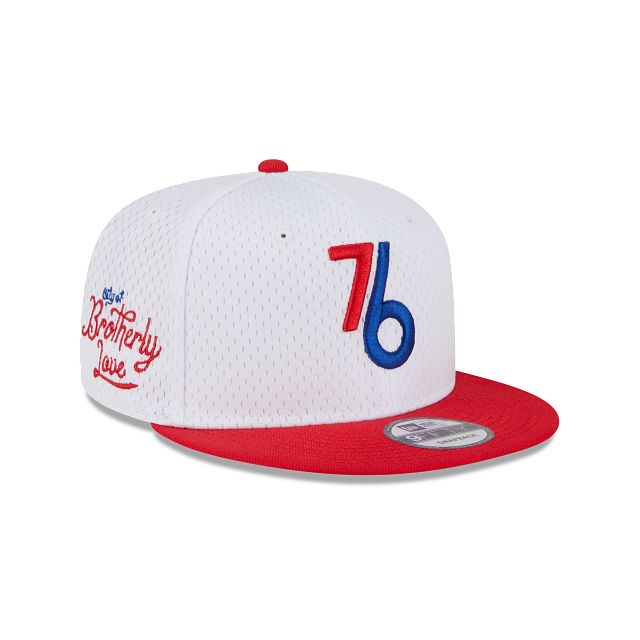 Philadelphia 76ers Mesh Crown 9FIFTY Snapback Hat sold by New Era