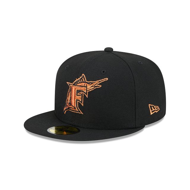 Miami Marlins Metallic Pop 59FIFTY Fitted Hat sold by New Era
