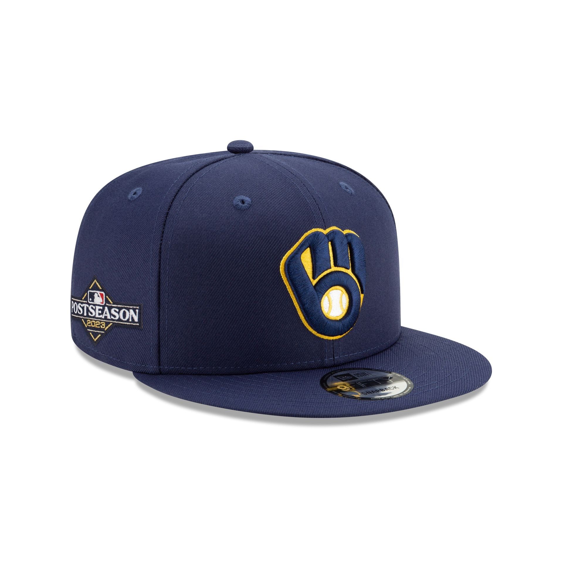 Milwaukee Brewers 2023 Post Season Side Patch 9FIFTY Snapback Hat sold by New Era