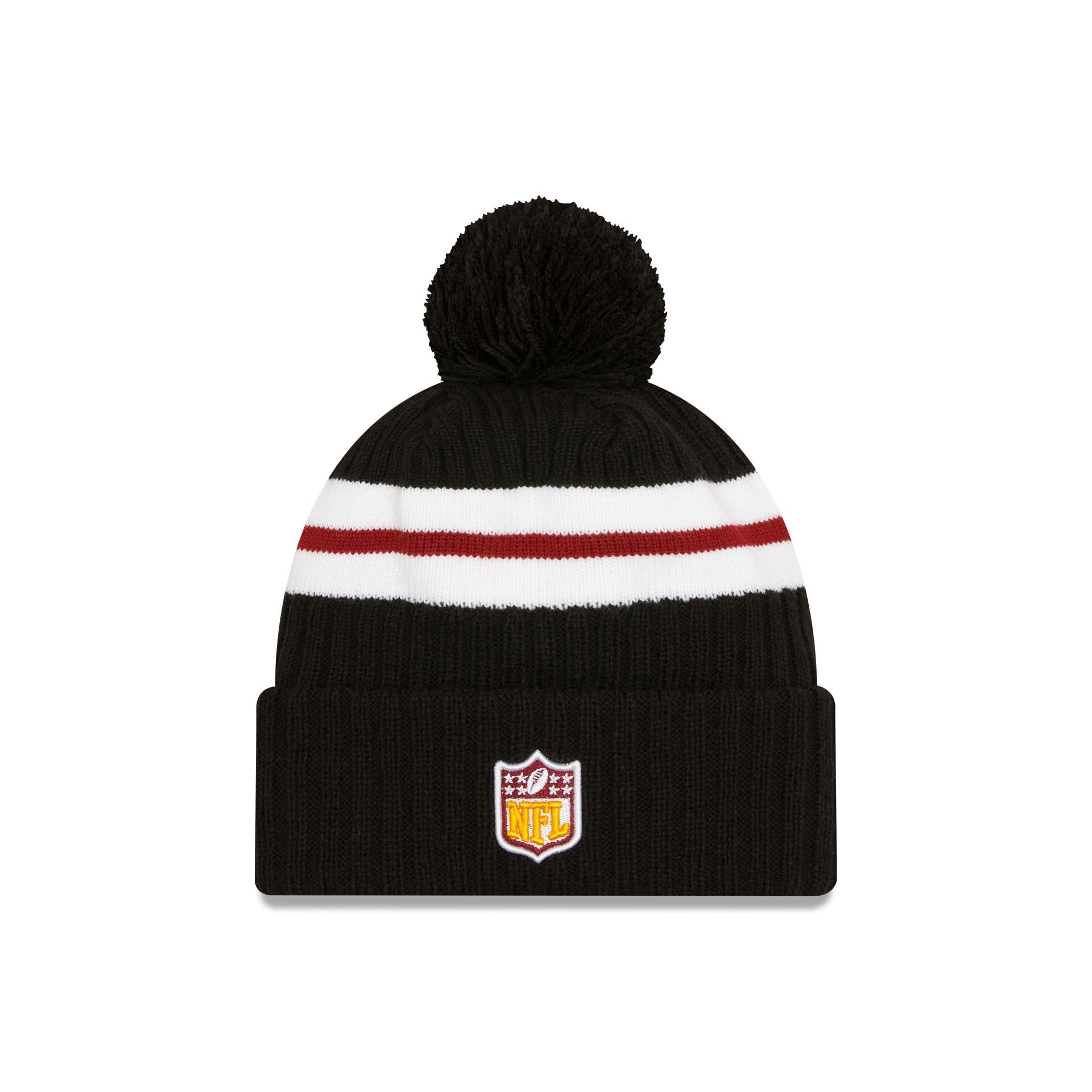 Washington Commanders 2023 Cold Weather Black Pom Knit Hat sold by New Era product image thumbnail 2