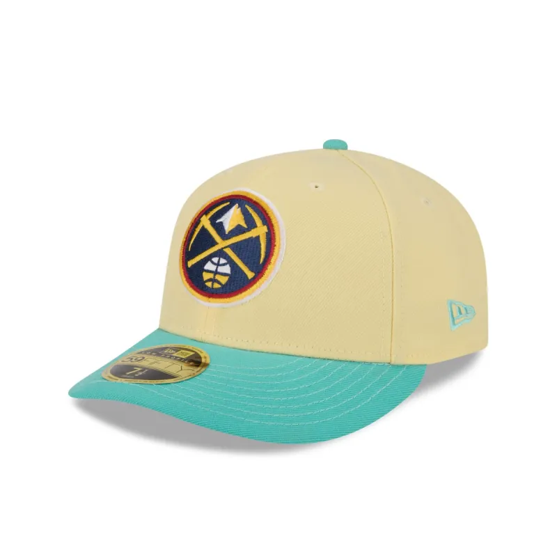 Denver Nuggets Soft Yellow Low Profile 59FIFTY Fitted Hat sold by New Era