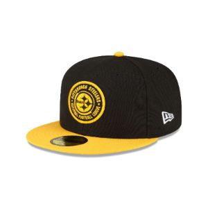 Pittsburgh Steelers 2023 Sideline Team Patch 59FIFTY Fitted Hat sold by New Era
