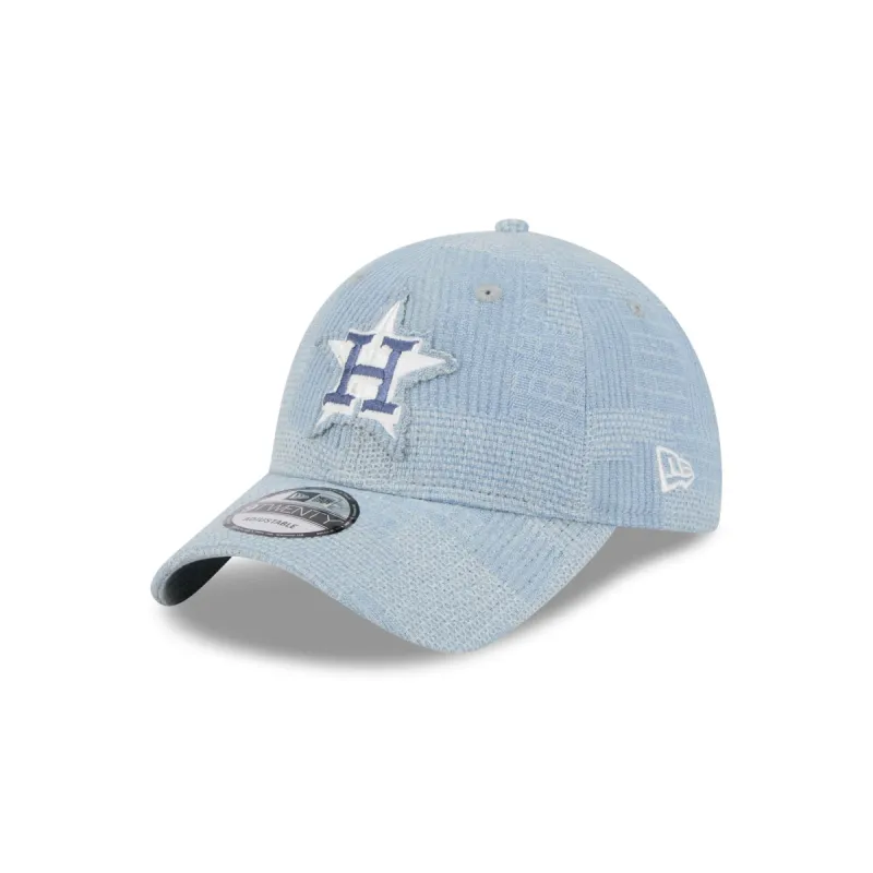 Houston Astros Patch Denim 9TWENTY Adjustable Hat sold by New Era