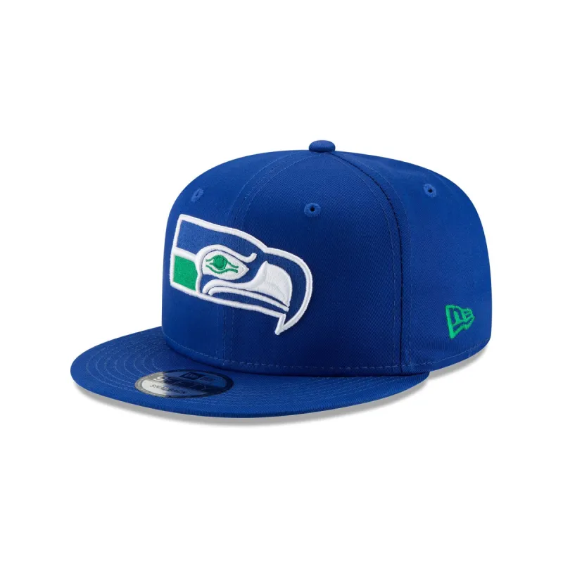 Seattle Seahawks Basic Blue 9FIFTY Snapback Hat sold by New Era