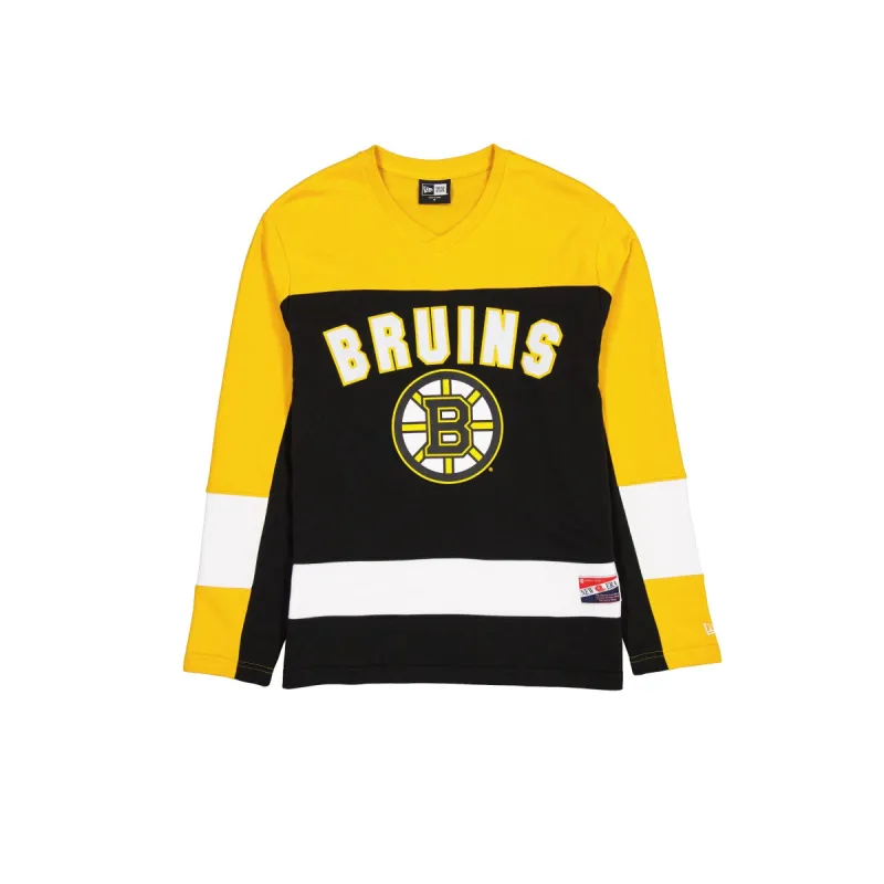 Boston Bruins Throwback Long Sleeve T-Shirt sold by New Era