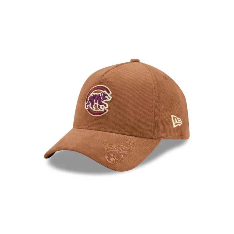Chicago Cubs Ornamental Cord 9FORTY A-Frame Snapback Hat sold by New Era