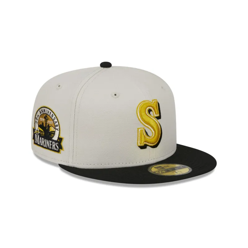 Seattle Mariners Two Tone Stone 59FIFTY Fitted Hat sold by New Era