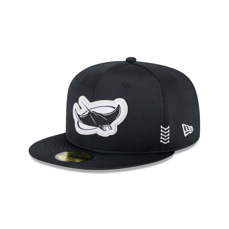 Tampa Bay Rays 2024 Clubhouse Black 59FIFTY Fitted Hat sold by New Era